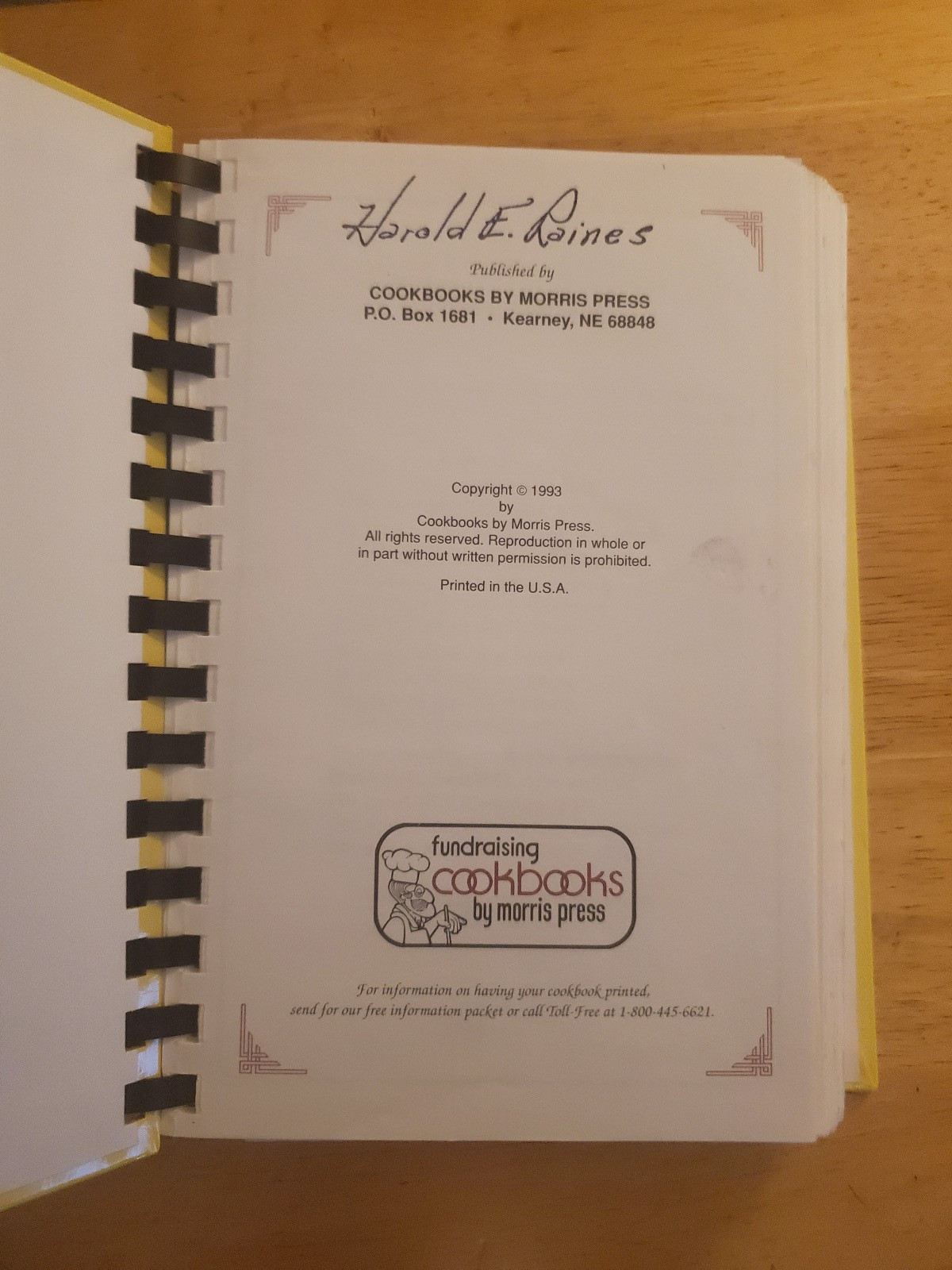 Burkeville High School 1993 Cookbook with 418 pages