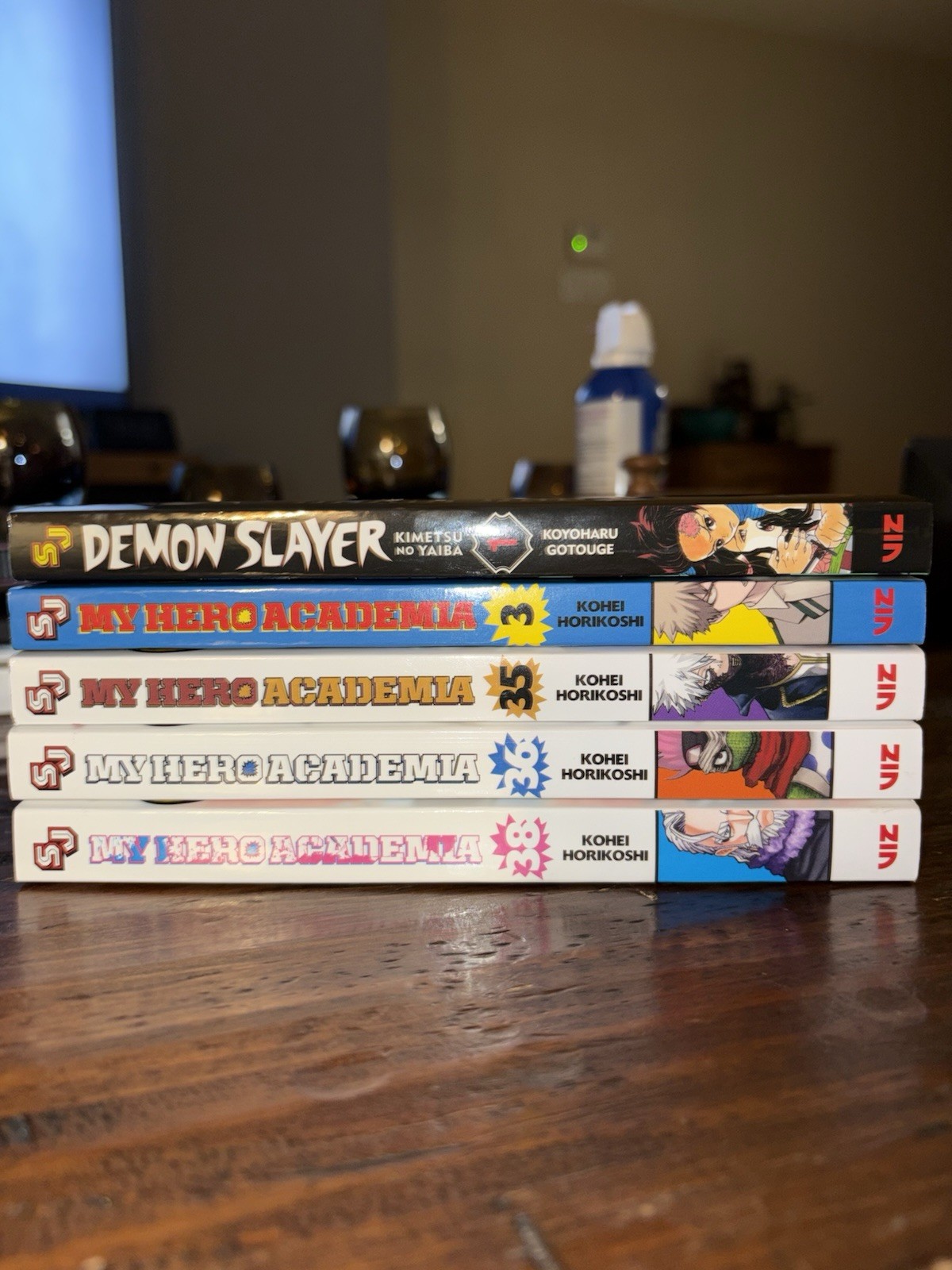 My Hero Academia And Demonslayer Books, Lot Of Five
