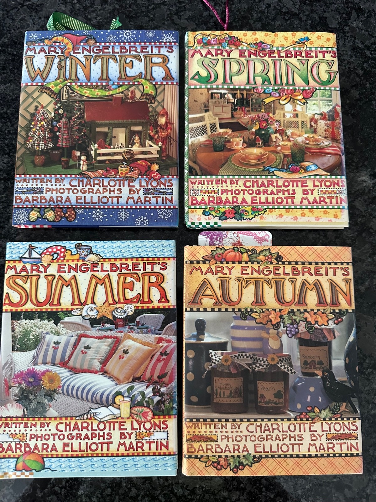 Mary Engelbreit Four Seasons Books Winter Spring Summer Autumn Set Lot 1996-7
