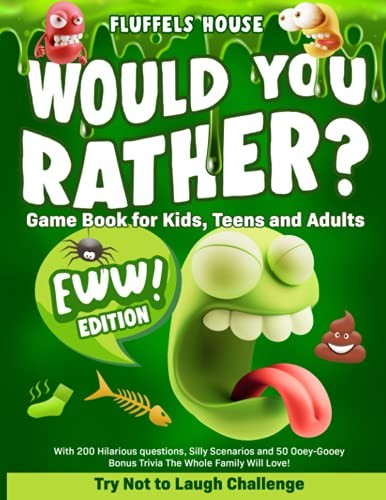 WOULD YOU RATHER GAME BOOK FOR KIDS, TEENS, AND ADULTS – By Fluffels House *NEW*