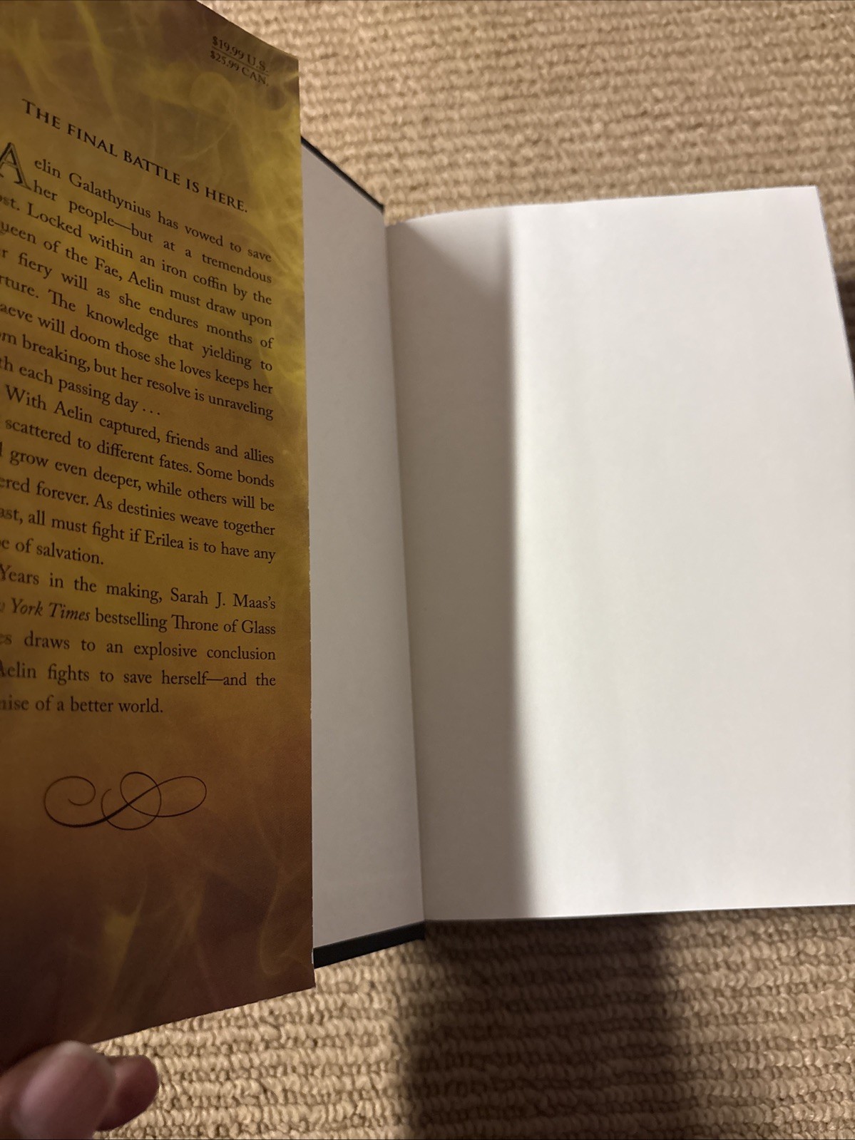 Kingdom of Ash by Sarah J. Maas Hardcover Original Cover OOP