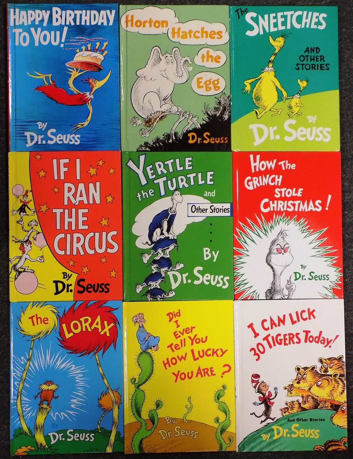 Dr. Seuss Book Lot! 9 Books Never Read, Size ~11.25″ X 8.25″