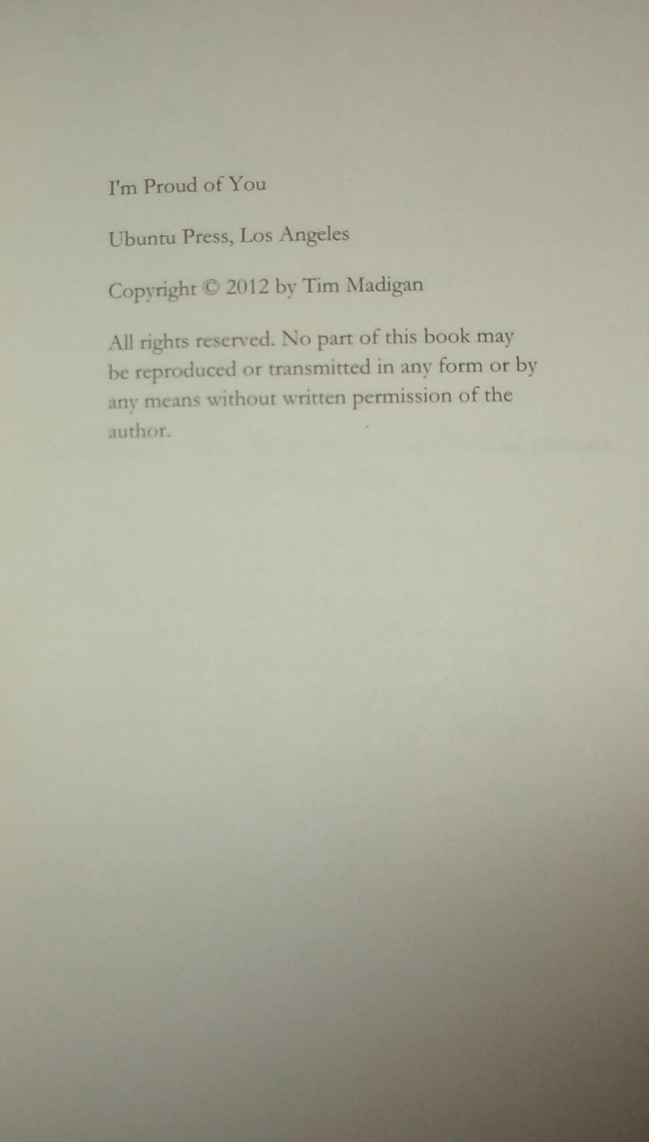 I’M PROUD OF YOU: My Friendship with FRED ROGERS-Tim Morgan-SUPERB 2012 Book!