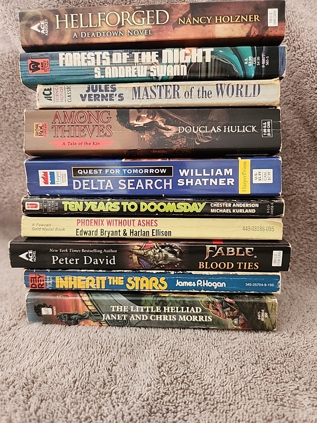 Sci-Fi Assortment Of Paperback Books Lot Of 10 (Lot #9)