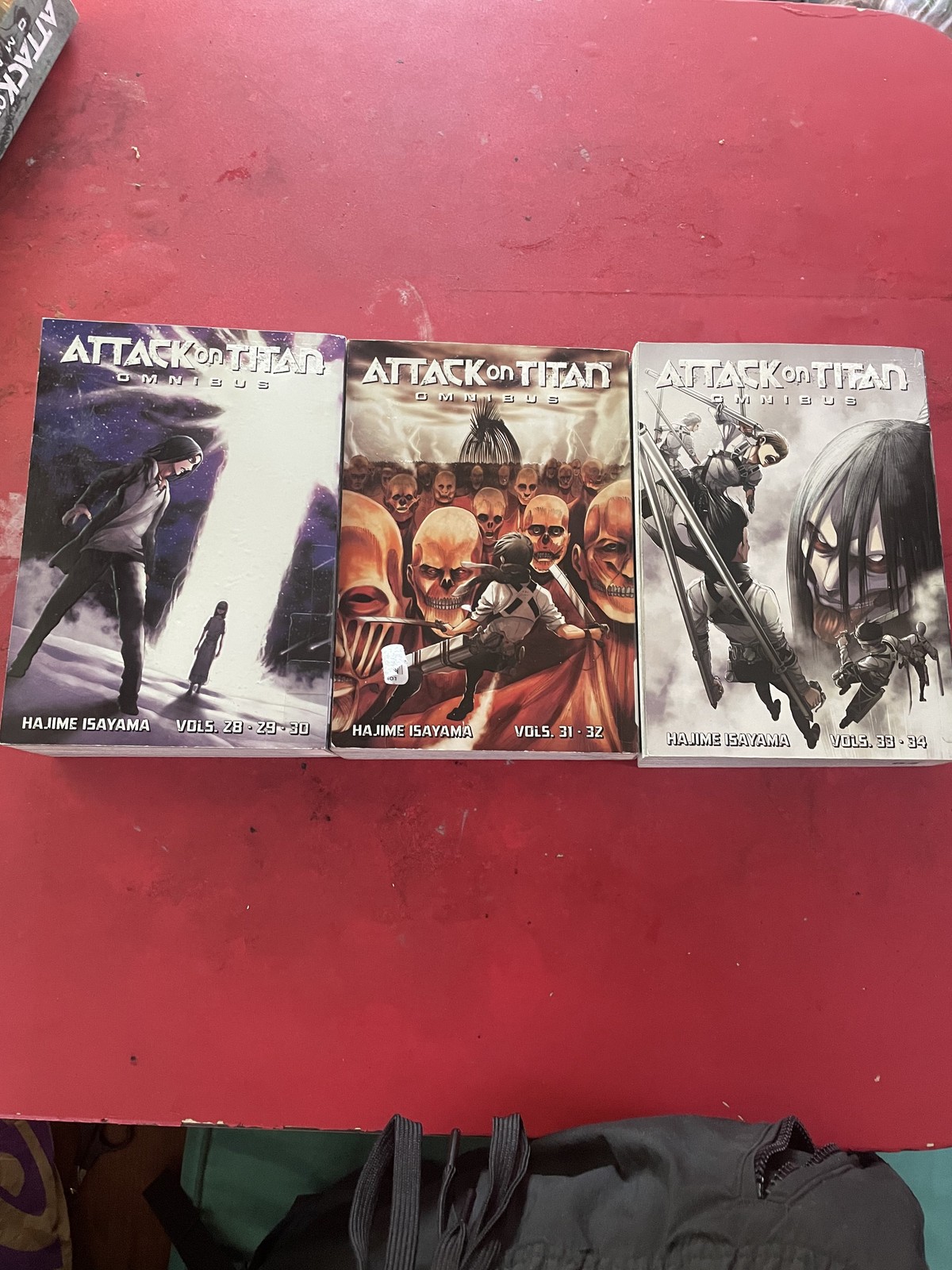 Attack on Titan Omnibus 3 Sets – Vols. 28 – 34 by Hajime Isayama