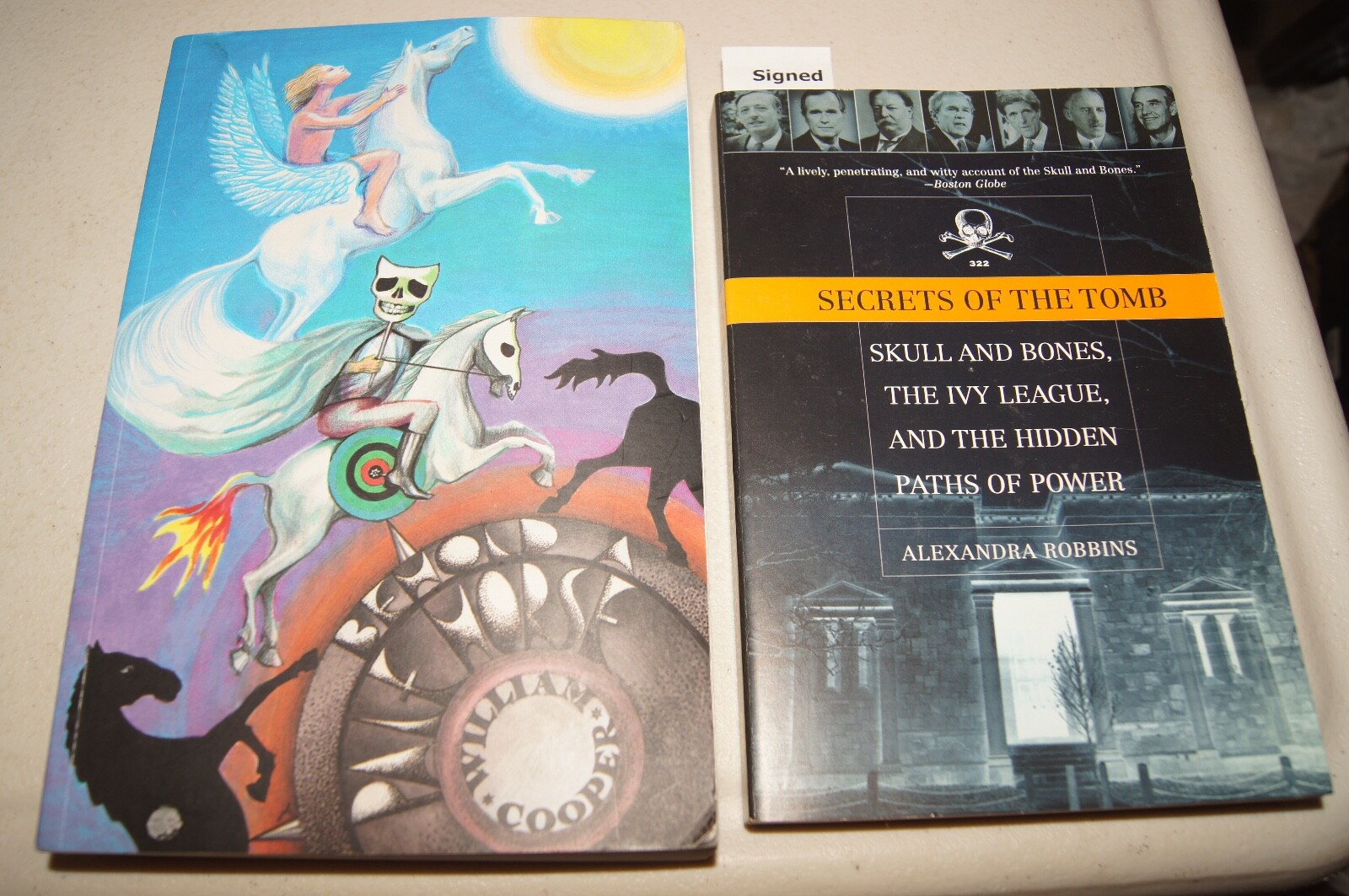 Behold a Pale Horse William Cooper Protocol of Z ILLUMINATI Skull & Bones SIGNED