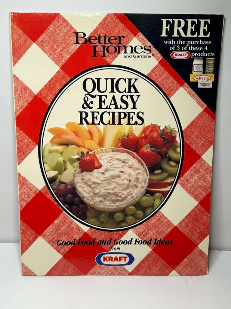 Better Home And Gardens Quick & Easy Recipes Book Good Food And Ideas From Kraft