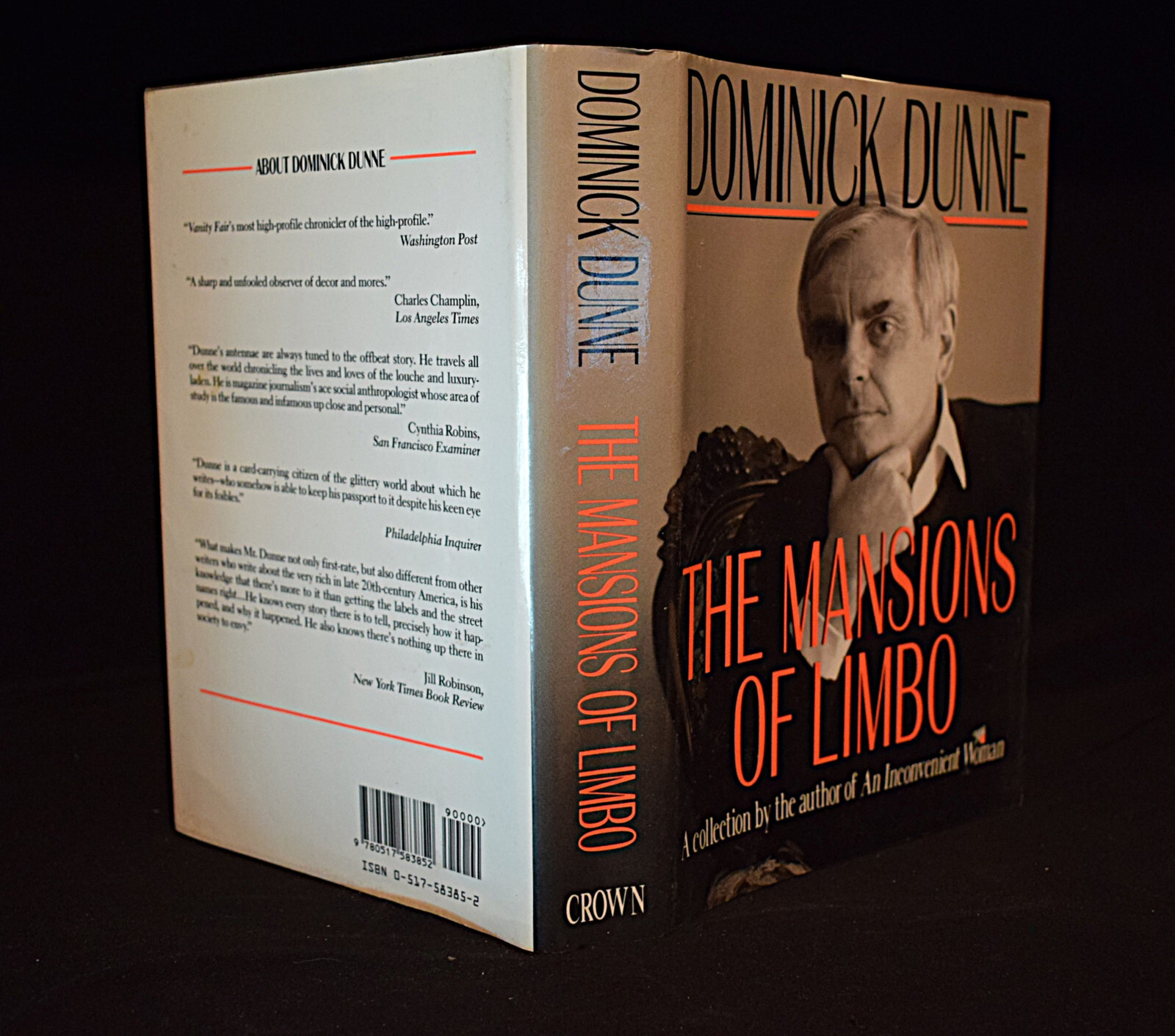 The Mansions of Limbo By Dominick Dunne ~ c1991 ~ Pages 268 ~ Hardcover