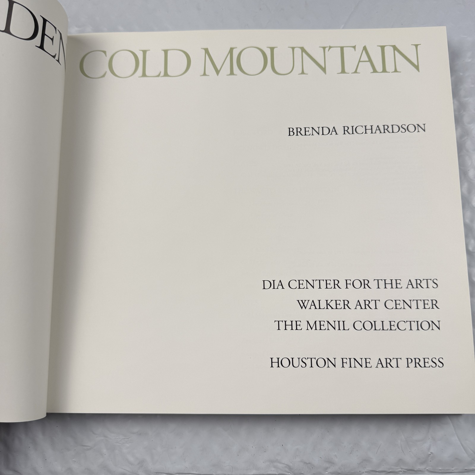 Brice Marden Cold Mountain: Dia Center for the Arts Walker Art Center the Meni..