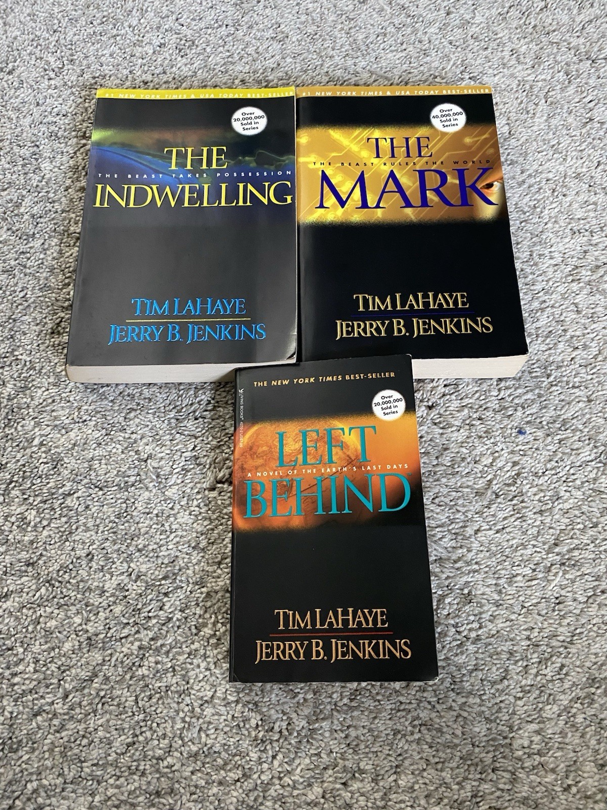 Lot of 3 Left Behind Series Novel books LaHaye Jenkins: Book 1 Book 7 + Book 8
