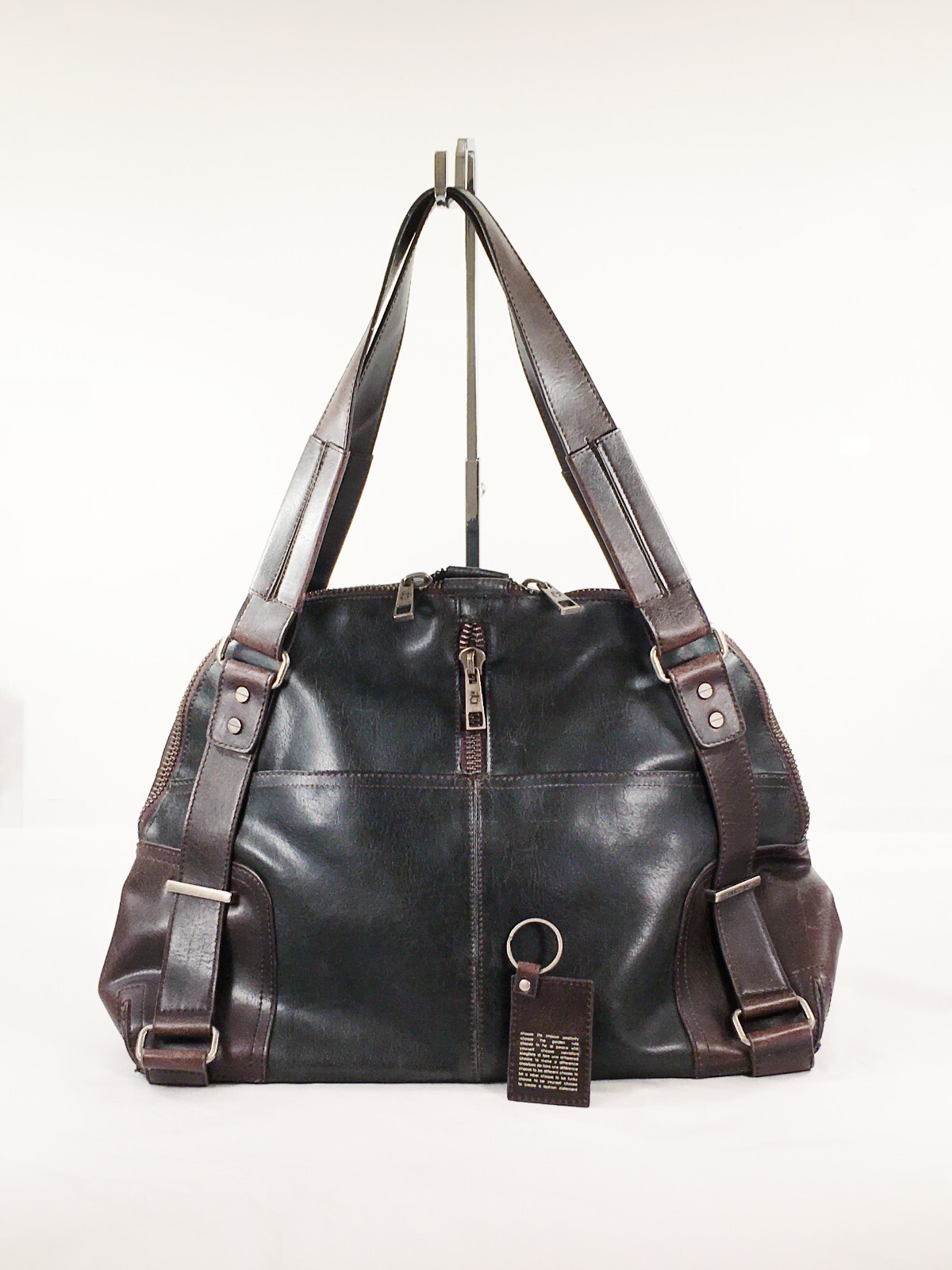 Matt & Nat Bowler/Doctor/Satchel Shoulder Bag, Brown/Raisin Vegan Leather, NWOT