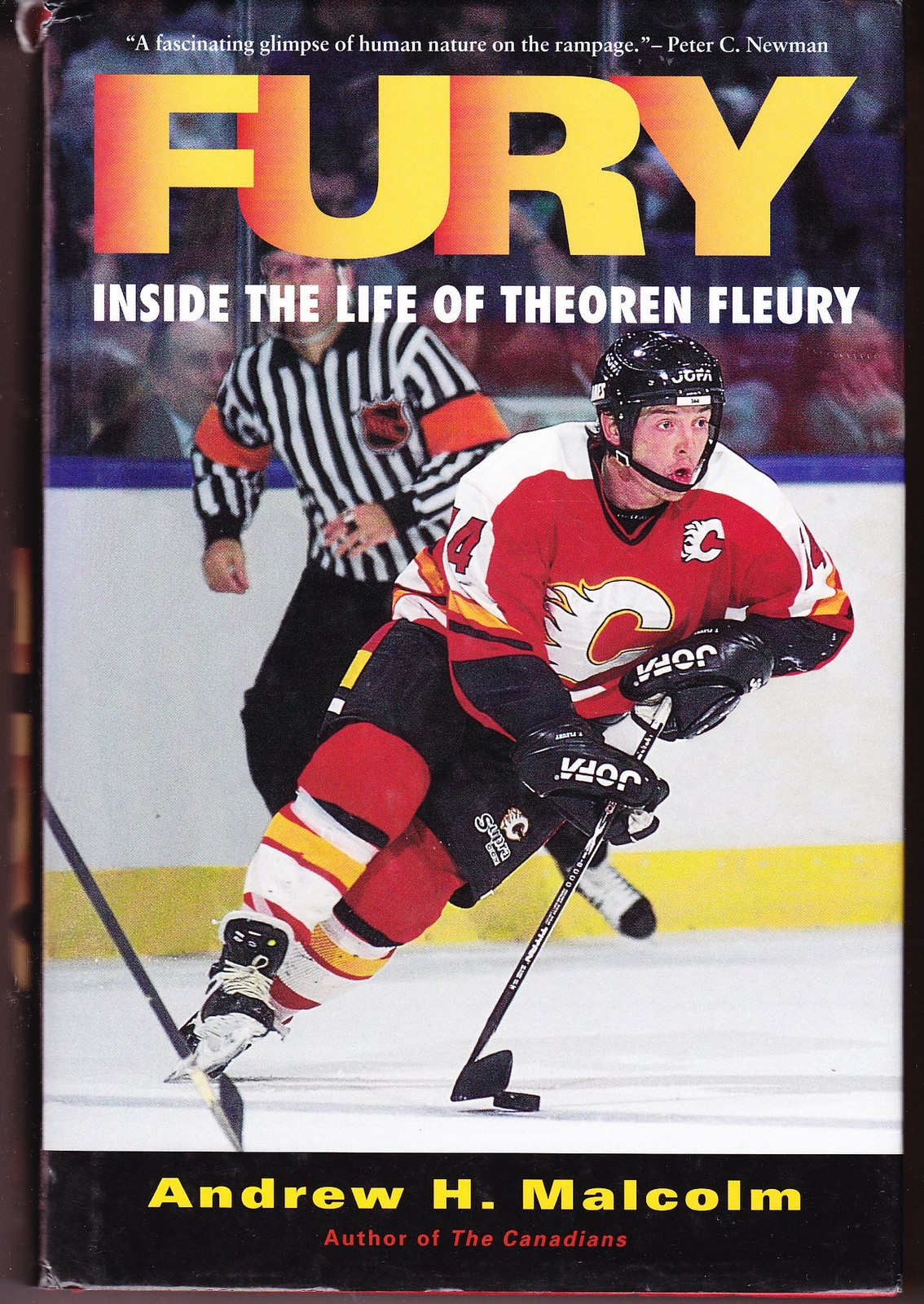 Fury: Inside the Life of Theoren Fleury – hardcover Malcolm, Andrew H.