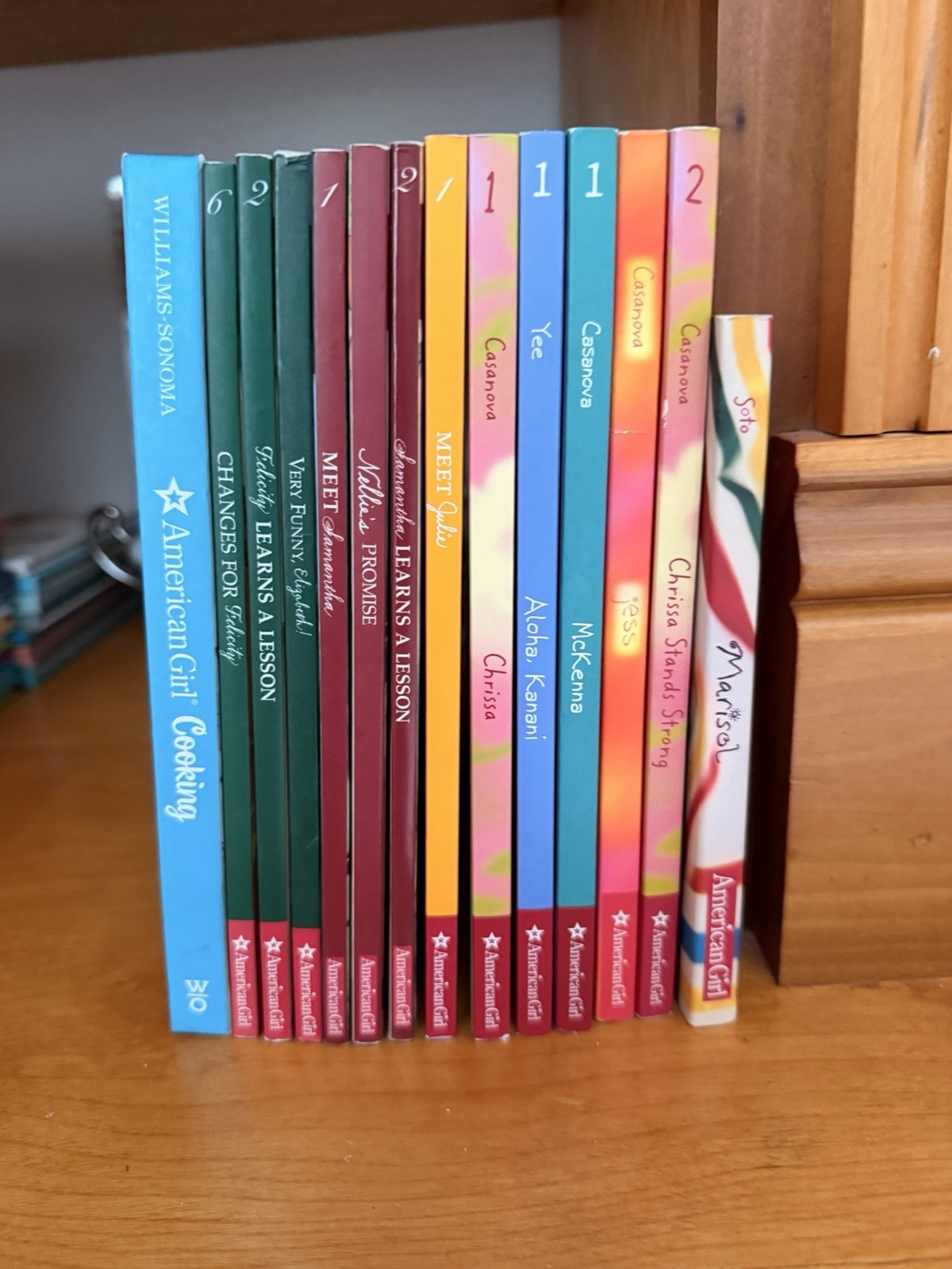 Collection Of American Girl Doll Books, And Cookbook. Great Condition.