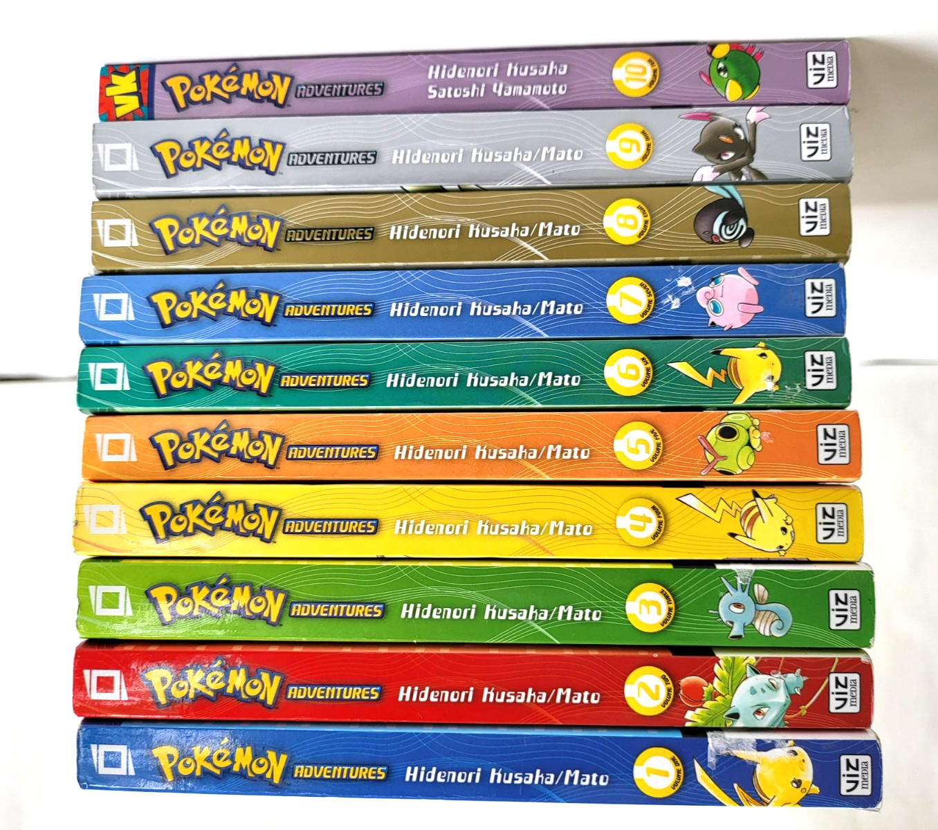 Pokémon Adventures Vol 1–10 Complete Manga Set ALL FIRST PRINTING VizKids
