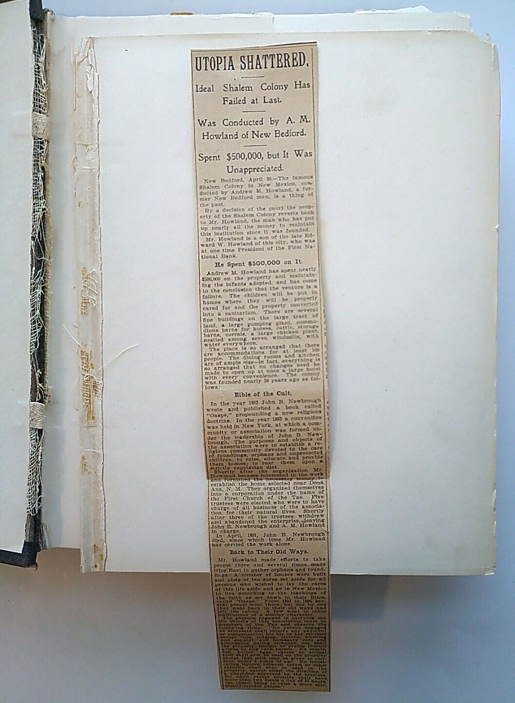 Oahspe: A New Bible In The Words Of Jehovih by John Ballou Newbrough – 1891 – HC
