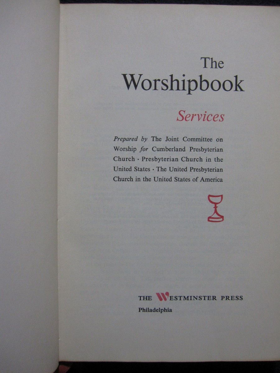 The Worshipbook Services (Presbyterian) Leather_bound by The Westminster Press