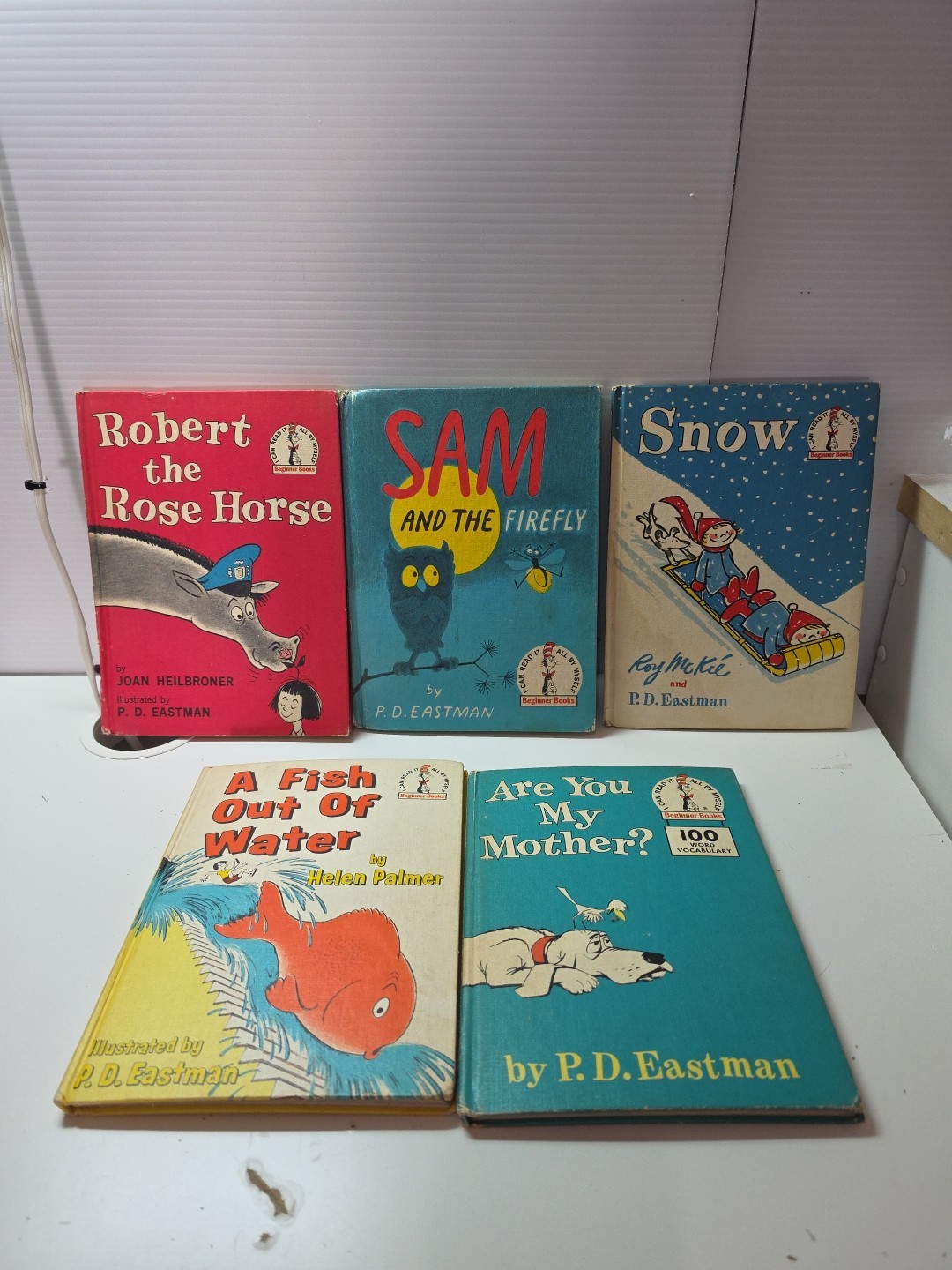 Vintage PD Eastman And Helen Palmer And Roy M Books Lot Of 5 Beginner Kids Book