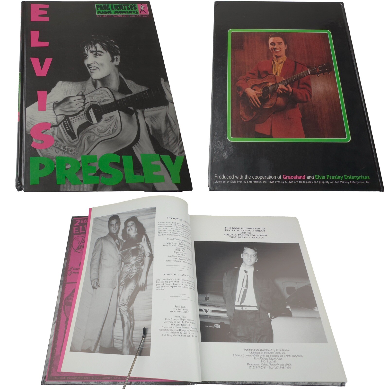 Elvis Presley Magic Moments Paul Lichter Ltd Edition #322 Graceland Book 1994