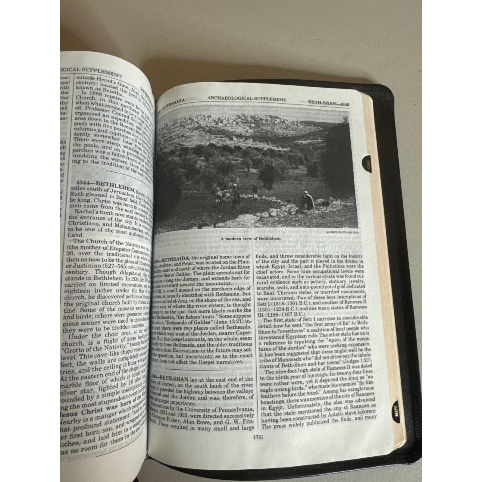 Thompson Chain Reference Bible KJV 5th Improved Ed Morocco Leather 1988 Vintage