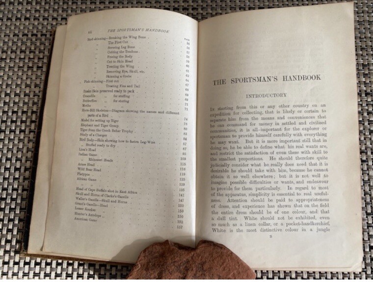 The Sportman’s Handbook By Rowland Ward F.Z.S. 1894 7th Edition (202 Pages)