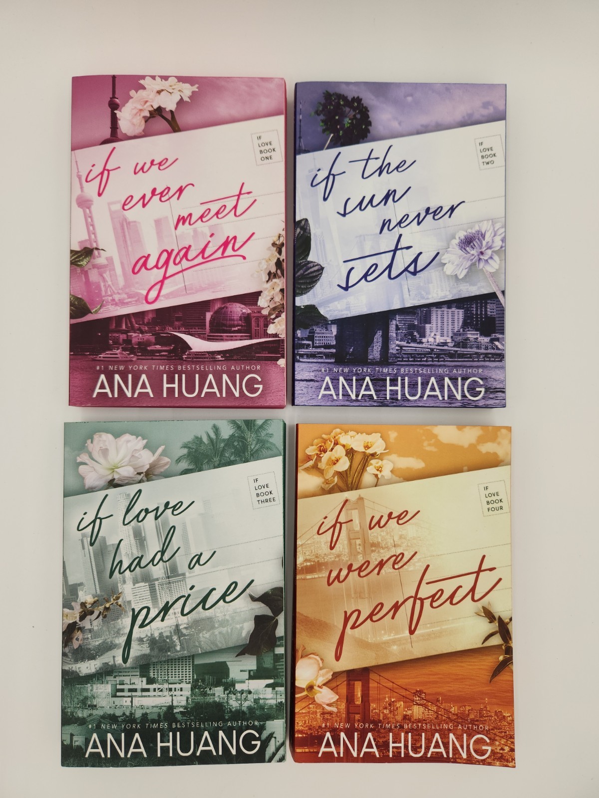 Ann Huang If Love Book Set 1-4 1,2,3,4 Paperback Love Romance Excellent