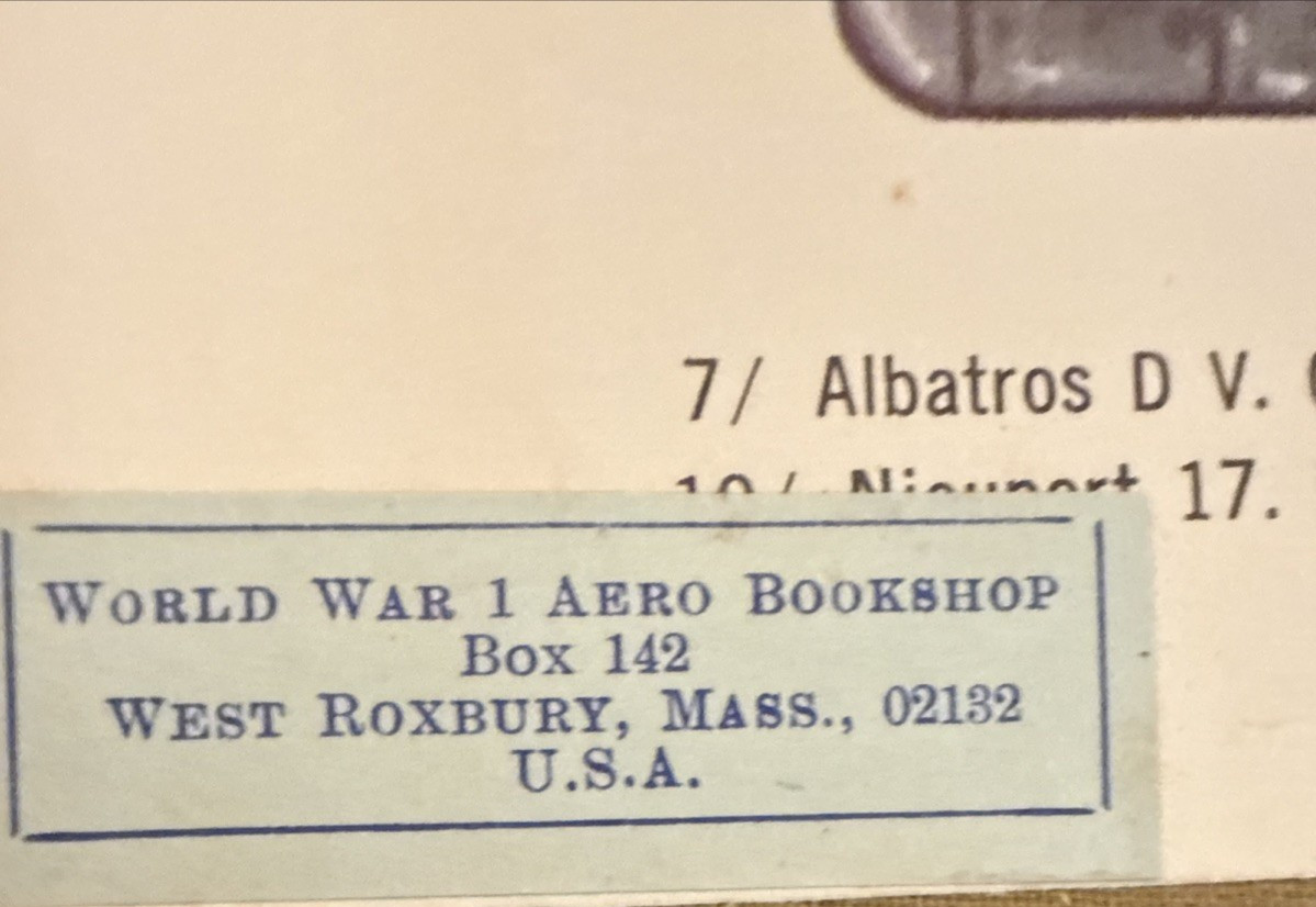 Heroes & Aeroplanes of the Great War 1914-1918 WWI Joseph A. Phelan 1966 1st Ed