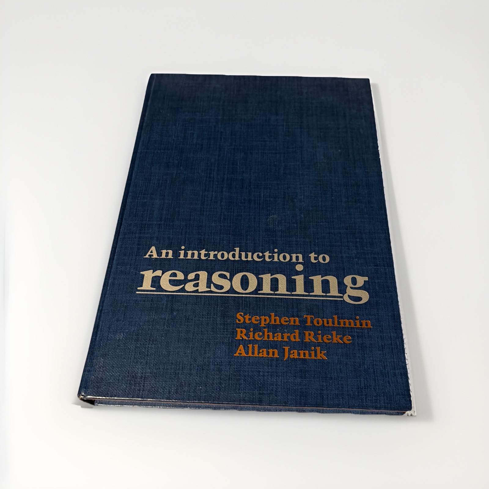 AN INTRODUCTION TO REASONING By Stephen Toulmin & Richard Rieke – Hardcover