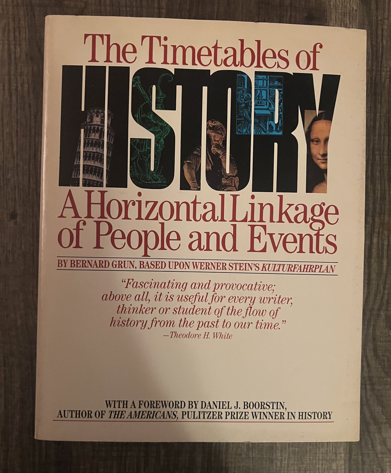The Timetables of History–Bernard Grun –1979 Touchstone Paperback World History