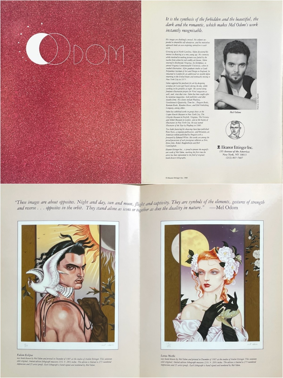 Dreamer / Drawings by Mel Odom • Edmund White (Intro) / 1984 Penguin pb SIGNED