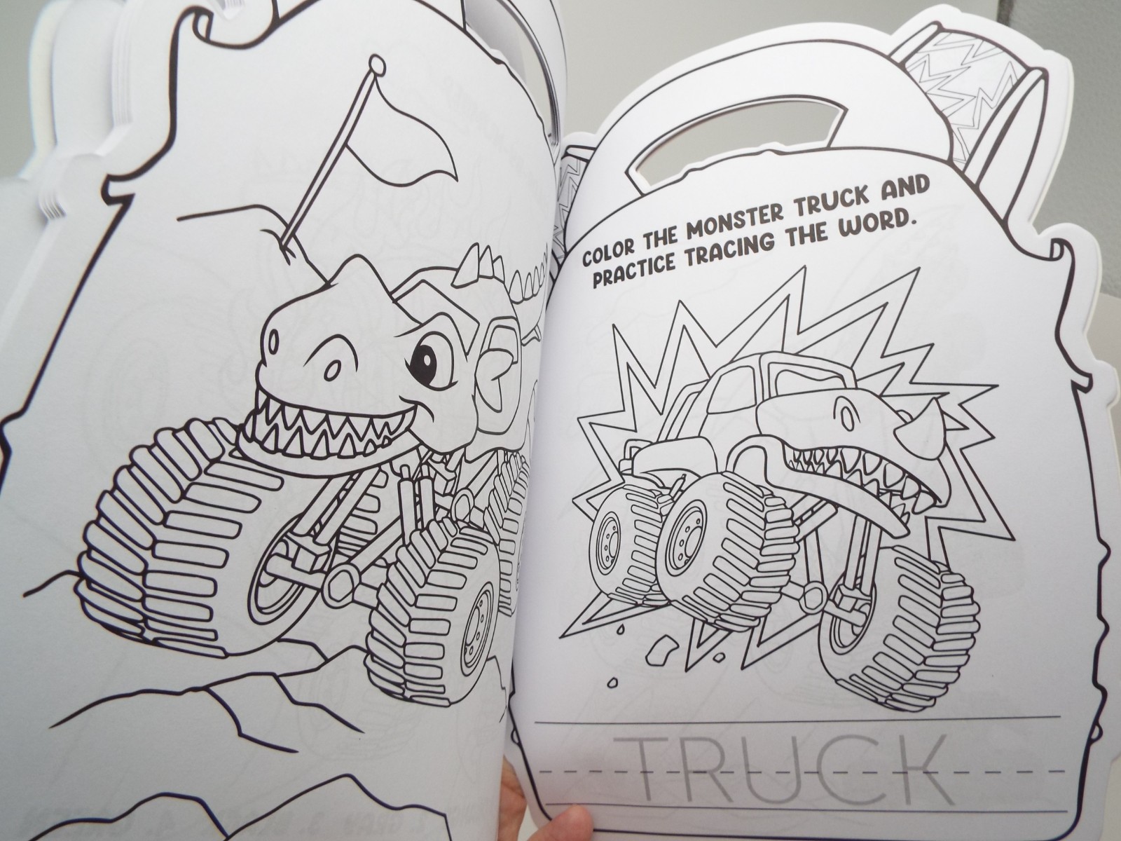 3: Mighty Dino Trucks! book, Frances Meyer Stickers, 76 pc. Sticker Set Vehicles