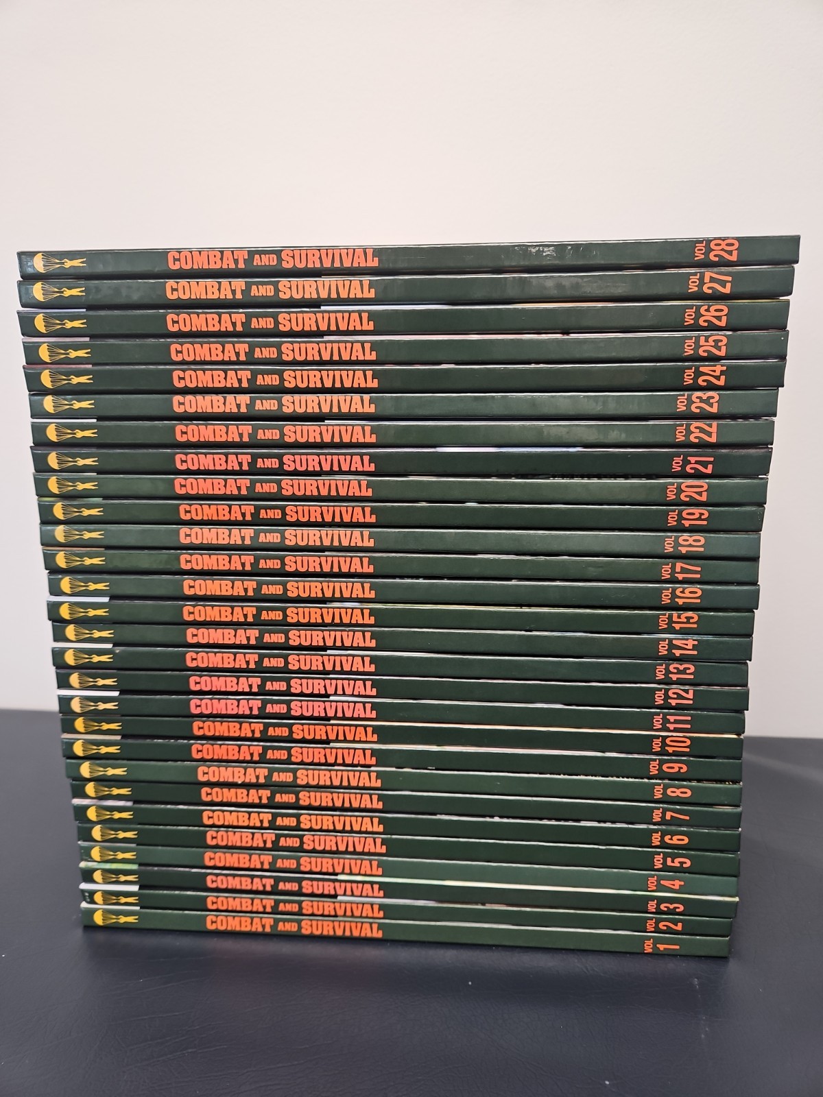 Combat and Survival Book Set 1 through 28 Volumes vintage 1991 Great Condition!