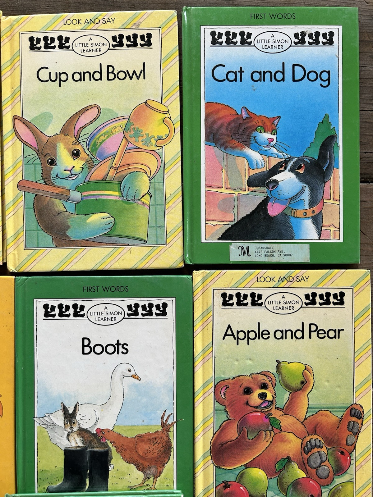 VINTAGE Lot of 7 hardbound Children books Little Simon Learner 1983