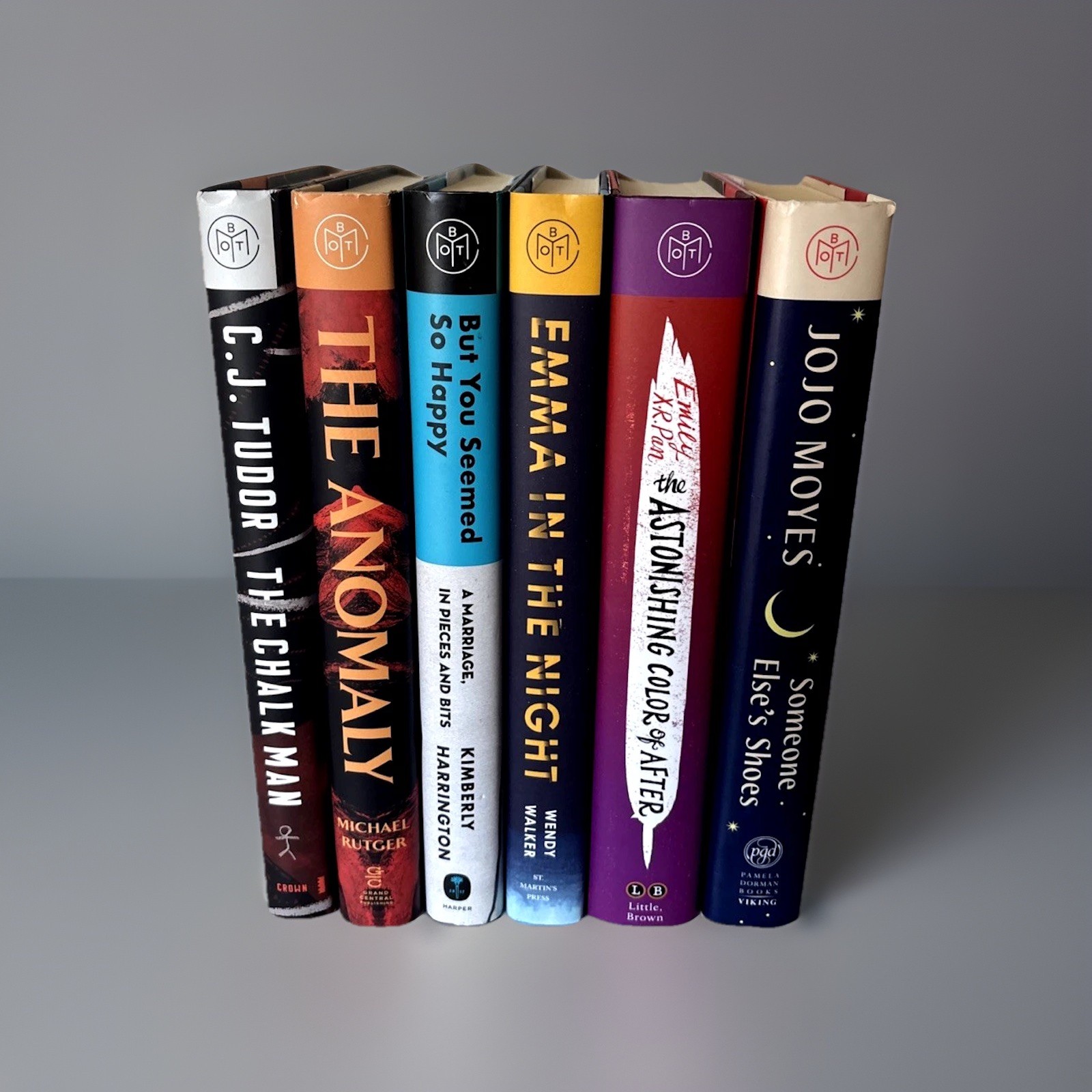 Lot of 6 Book of the Month Club Hardcover Novels – C.J. Tudor, JoJo Moyes & More
