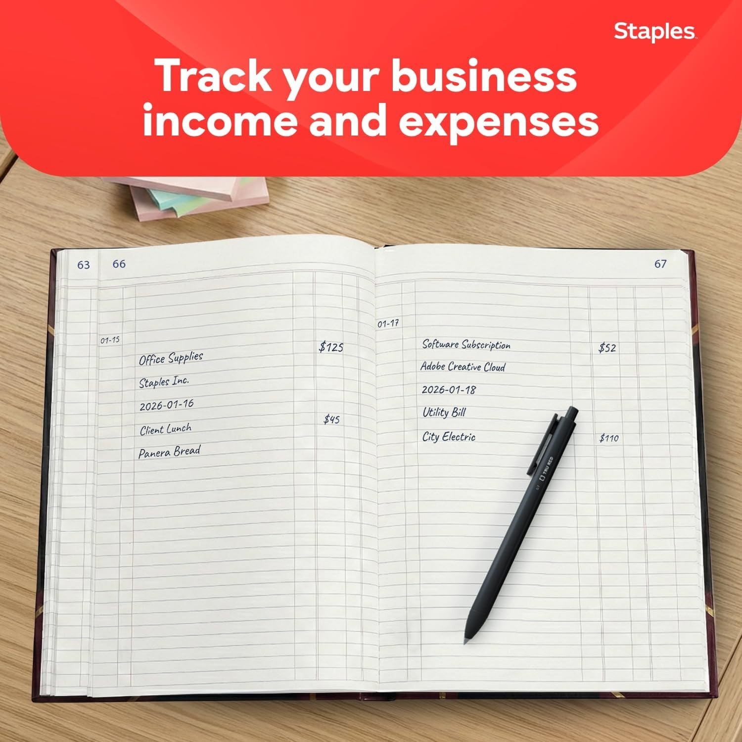 Hardbound Accounting Book: 150 Pages for Structured Financial Logs