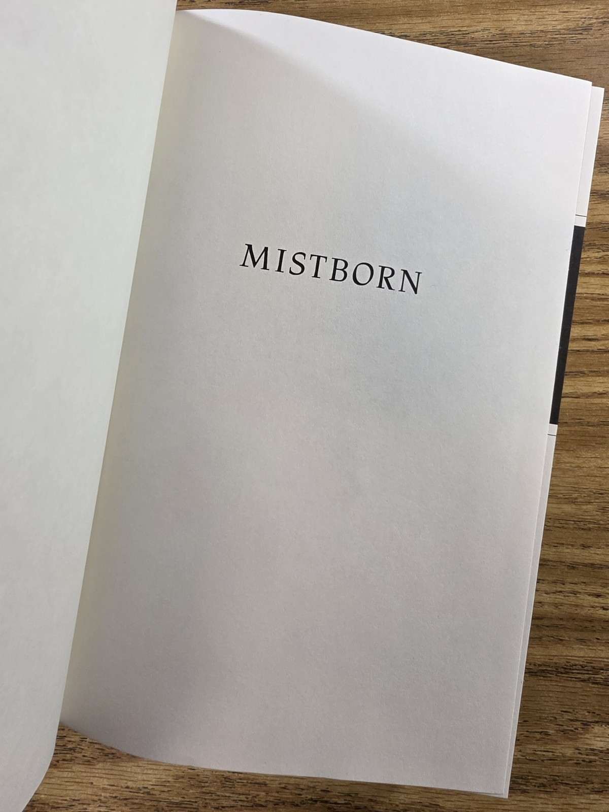 MISTBORN The Final Empire First Edition First Print “SIGNED” BRANDON SANDERSON