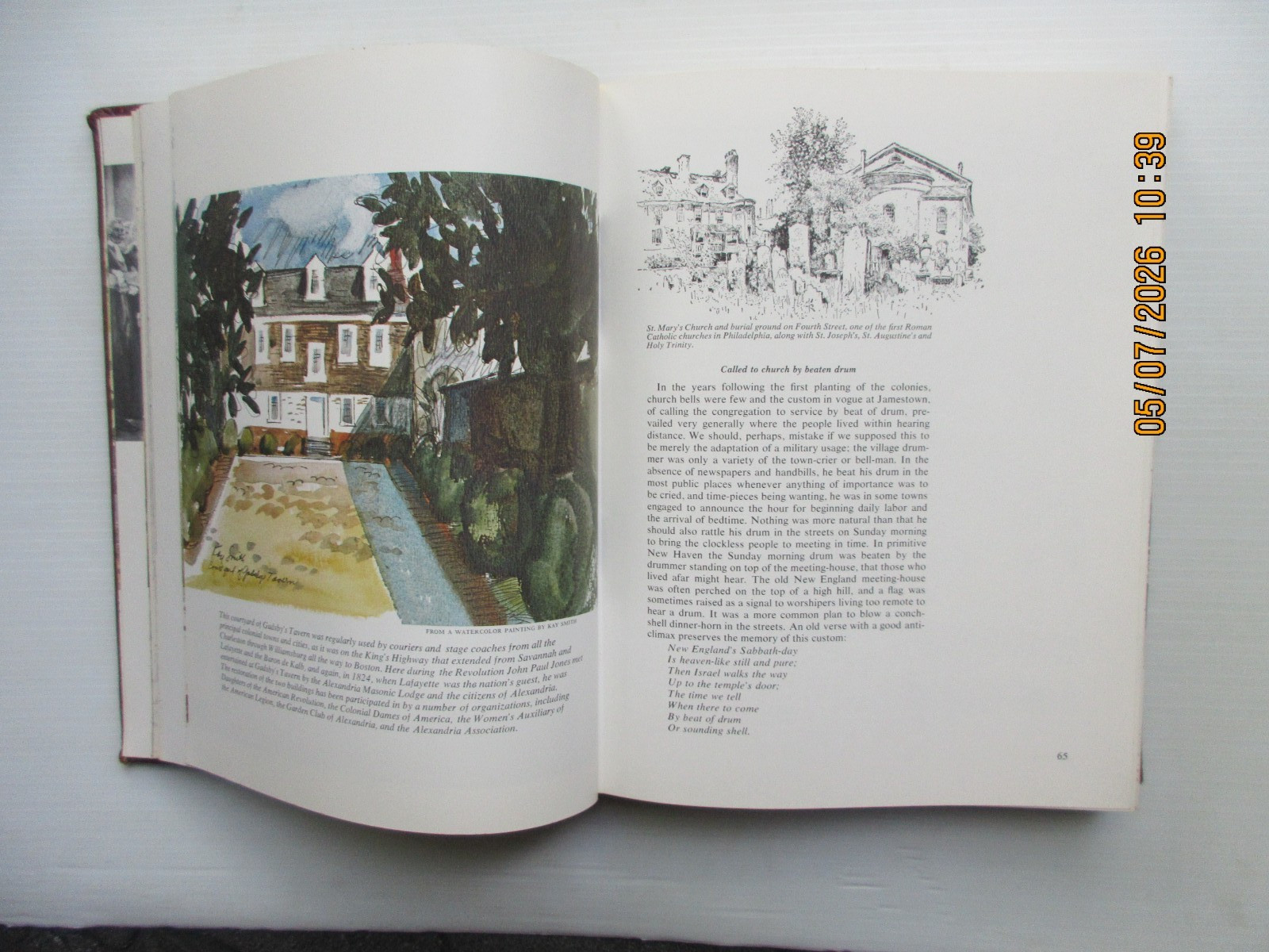 DAVID C. WHITNEY “THE COLONIAL SPIRIT OF 1776” Hardcover 1974