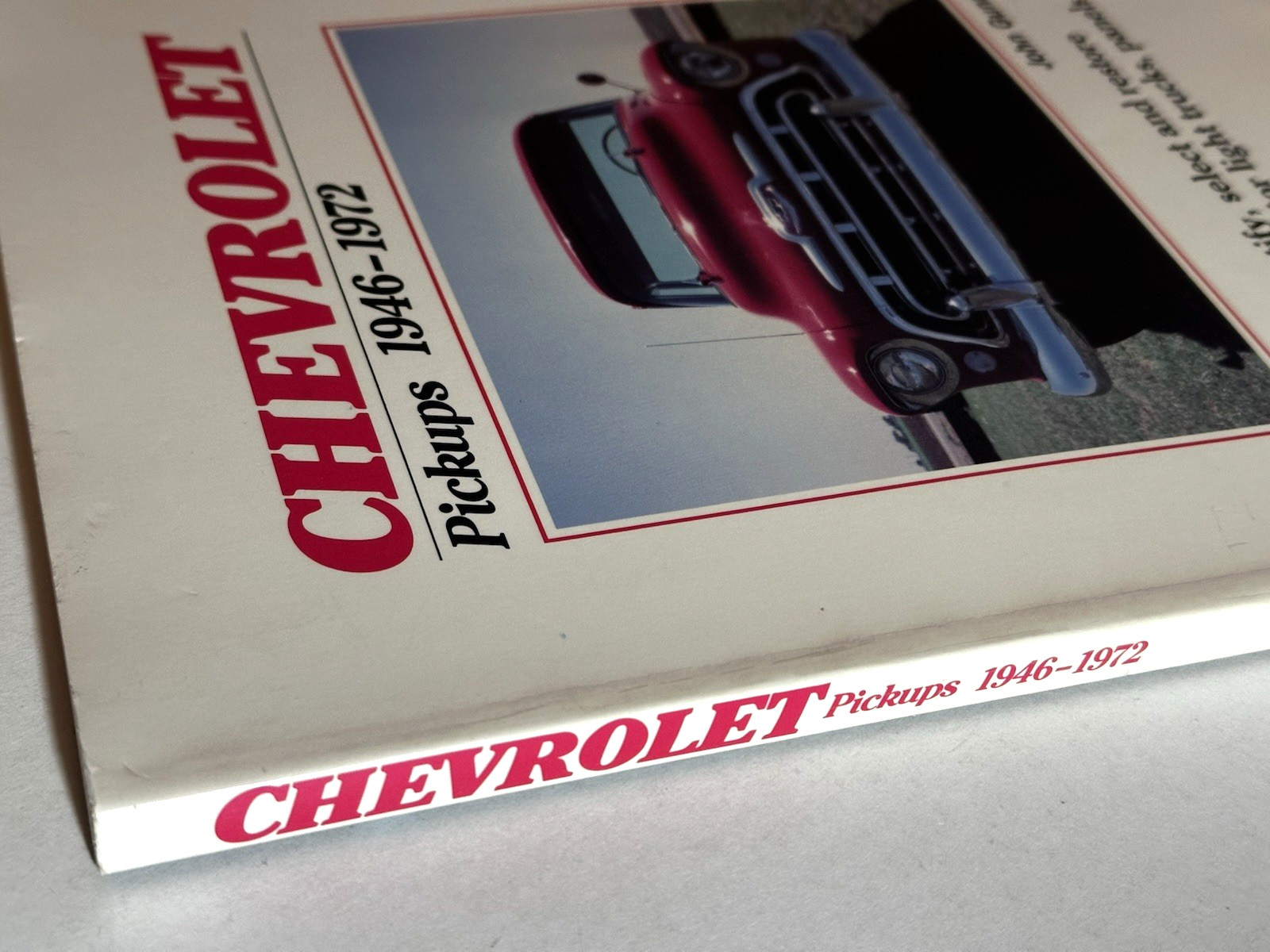 CHEVROLET Pickups 1946-1972 by John Gunnell 1988 Illustrated SC MINT