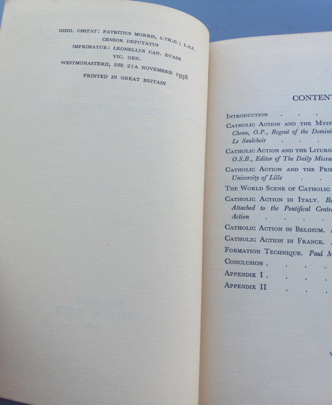Restoring All Things: Guide Catholic Action – Fitzsimons/McGuire 1938 HC SIGNED