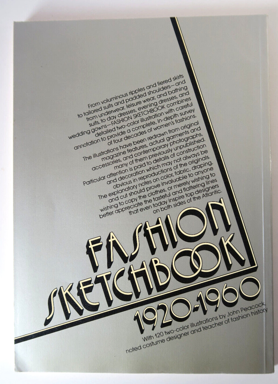 Fashion Sketchbook 1920 – 1960 by John Peacock – Vintage 1977 1st Printing PB