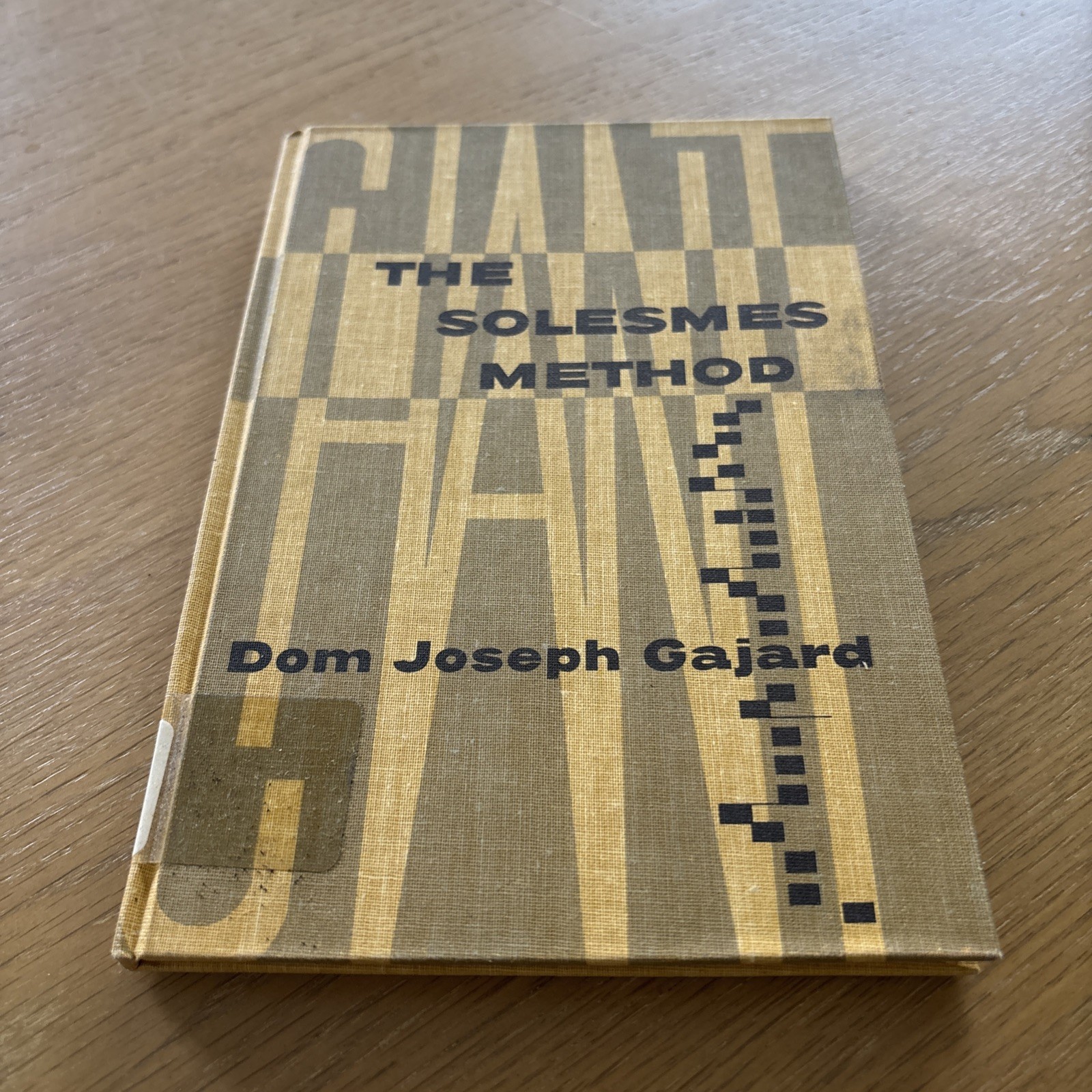 Solesmes Method Vintage 1960 Trade Paperback Joseph Gajard Liturgical Press GOOD