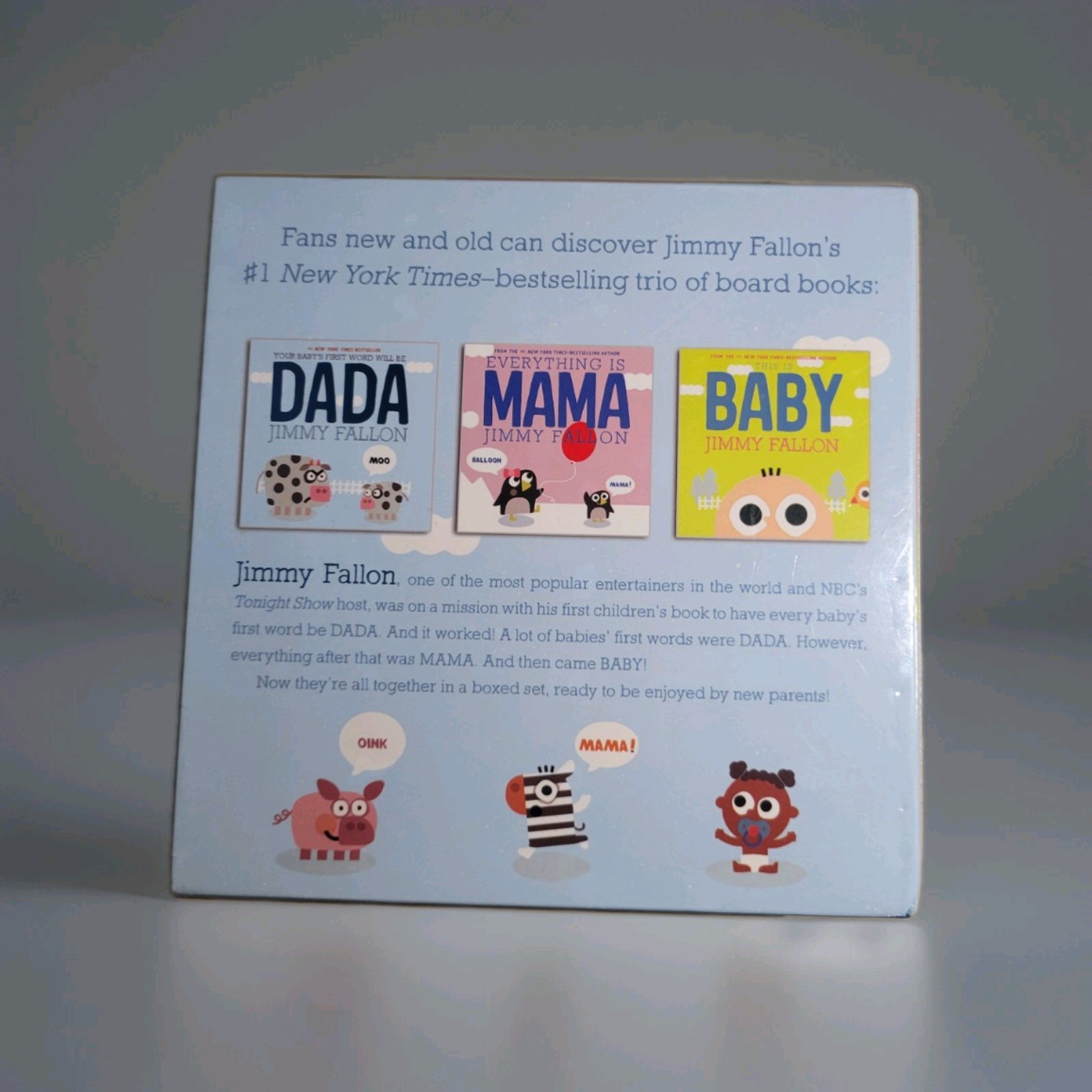 Jimmy Fallon DADA MAMA BABY Board Book Boxed Set 2022 Feiwel & Friends