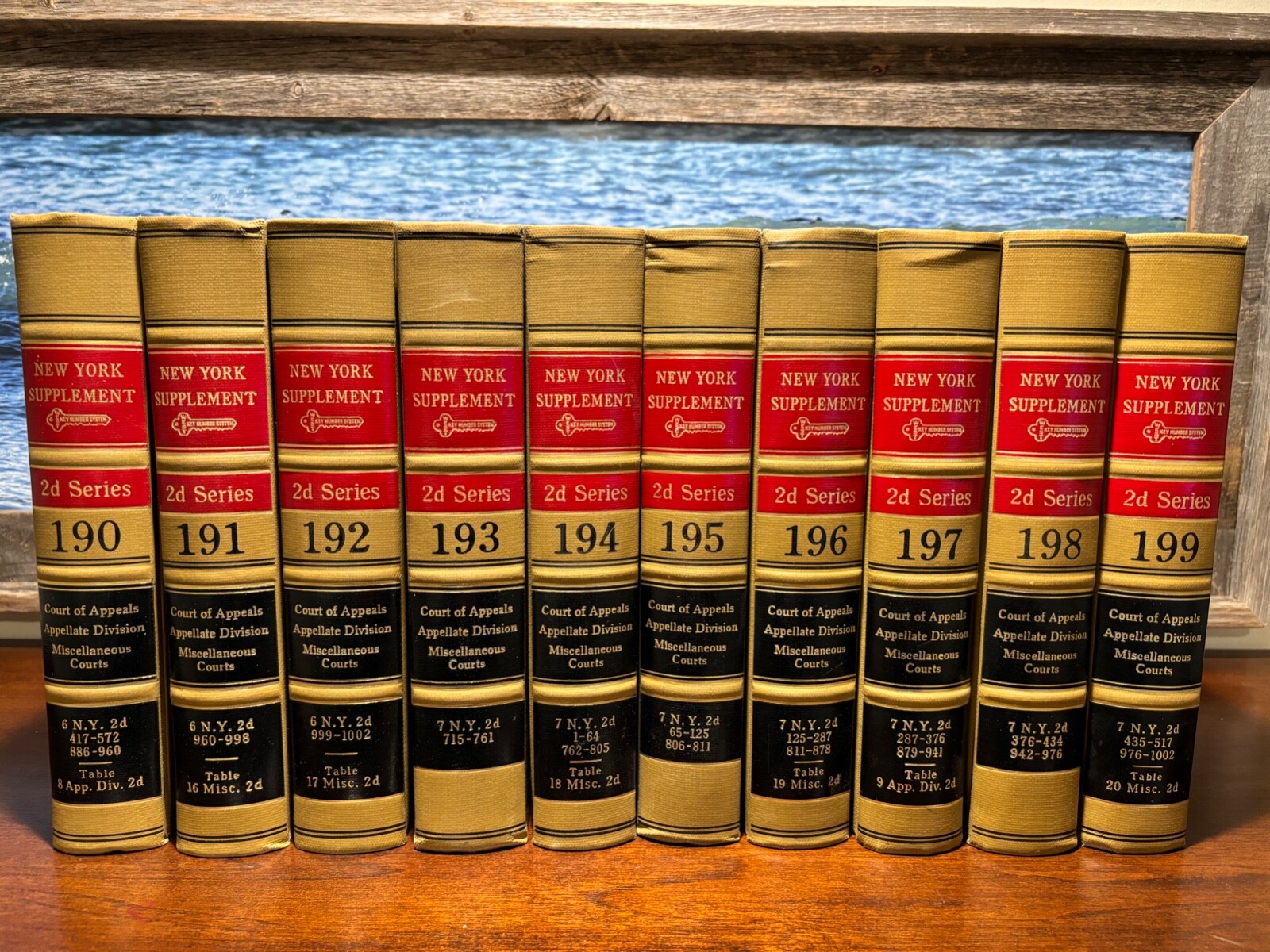 NEW YORK SUPPLEMENT 2d SERIES Lot of 135 Volumes #125-259 – HB Court Appeals LAW