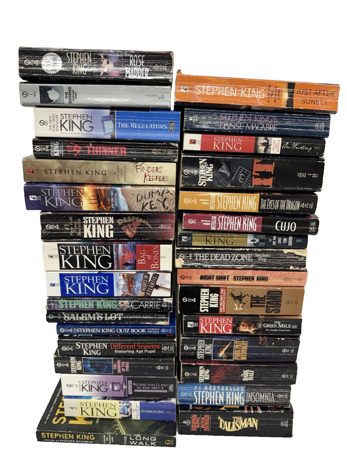 Lot 32 STEPHEN KING Horror Collection Set Thinner Stand Shining Carrie It Cujo