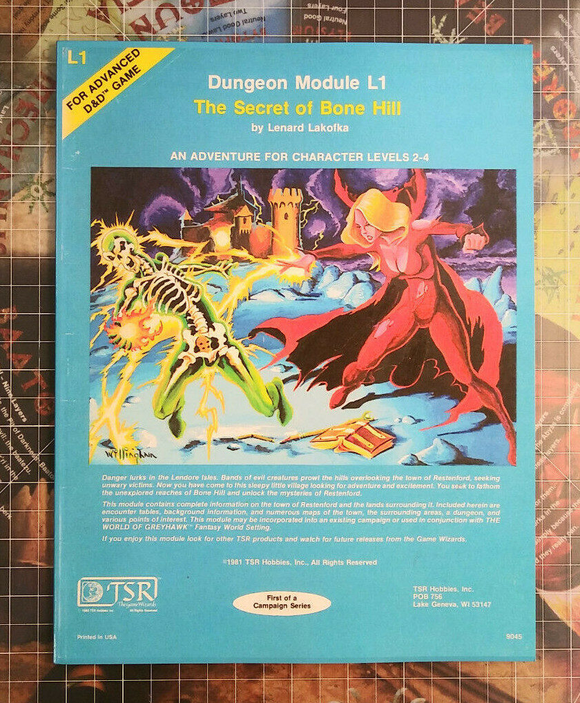 L1 The Secret of Bone Hill – Dungeons & Dragons – D&D – AD&D