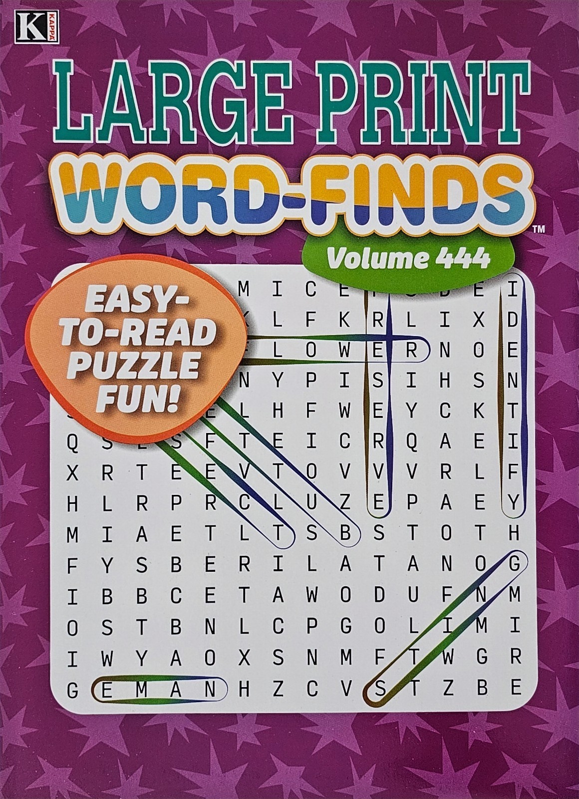 5 New Large Print Word-Finds Puzzle Books Kappa Games Vol #443-451 ~ Search,Hunt