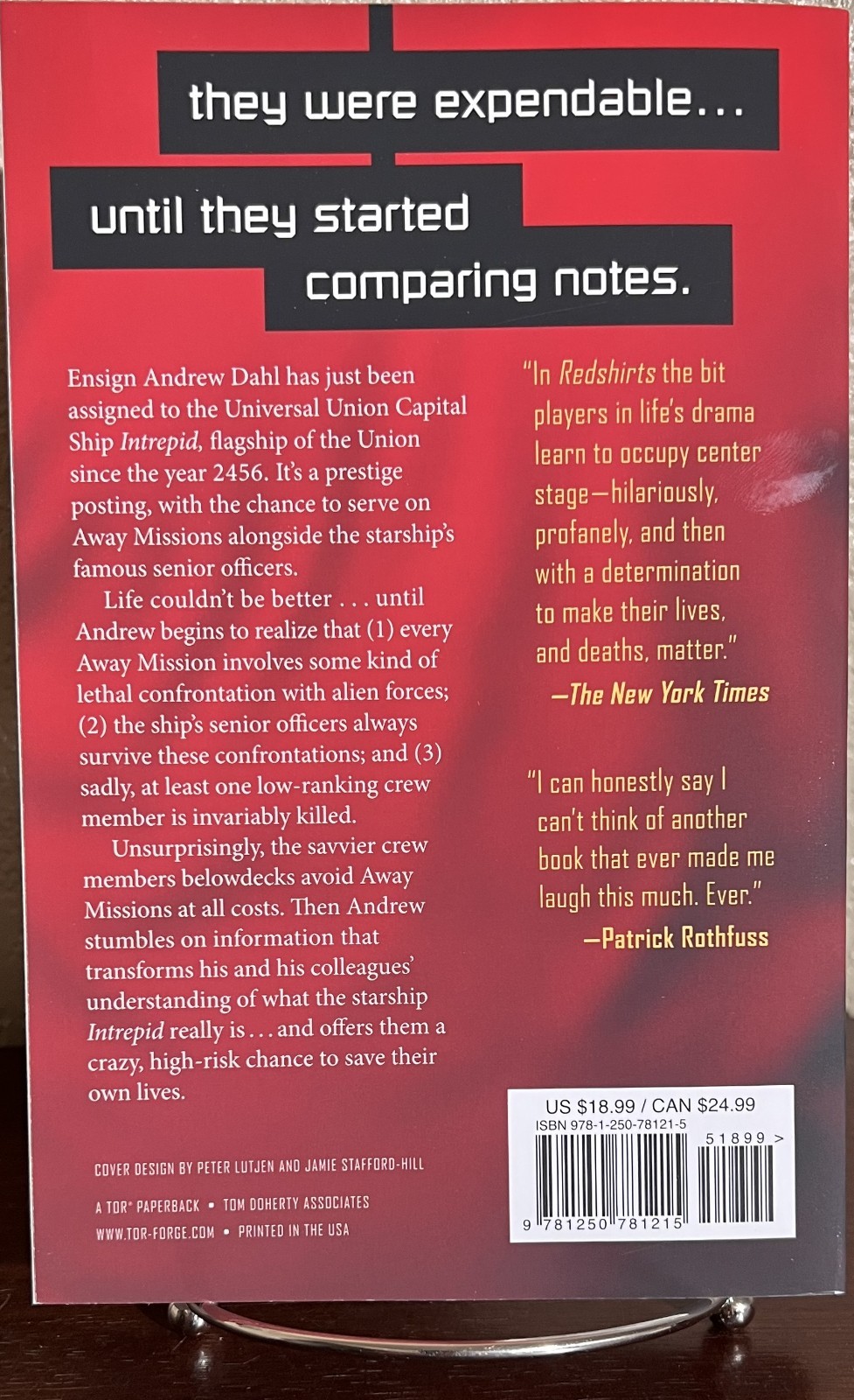 SIGNED ~ REDSHIRTS : A Novel by John Scalzi (2021 Trade Paperback) TOR Essential