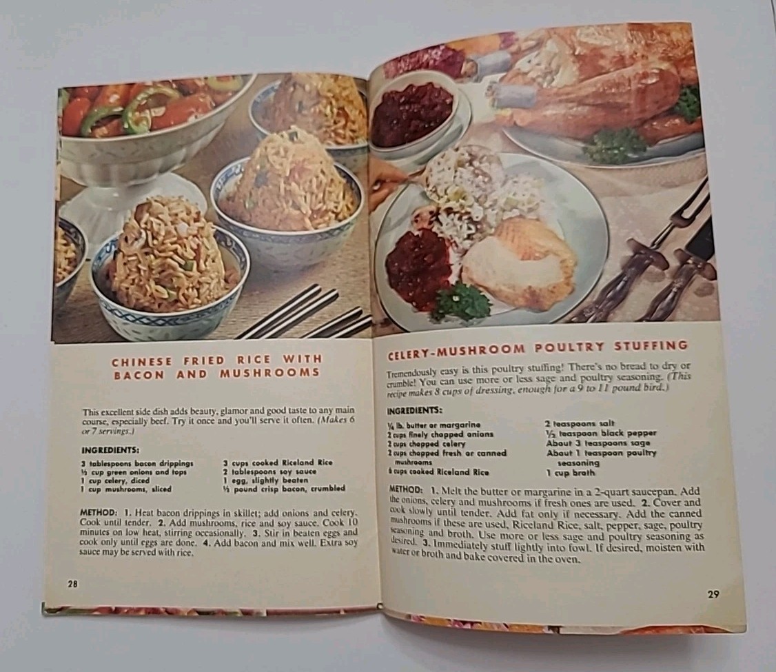 RICELAND RICE Vintage Quick ‘n Easy Recipe Cook Book 29 pages early 1970’s