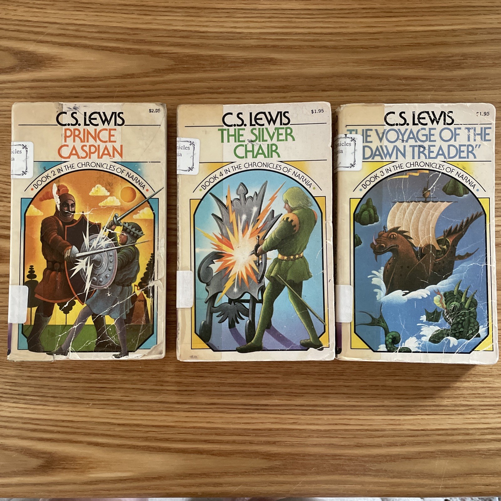 Vtg Lot Of 3 Paperback CS Lewis The Chronicles Of Narnia Collier Books 2,3,4