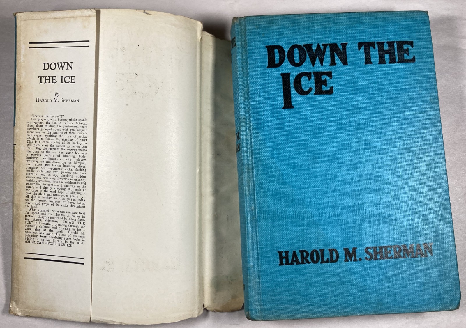 DOWN THE ICE. Vintage First Edition 1932 HC/DJ. Harold M. Sherman.