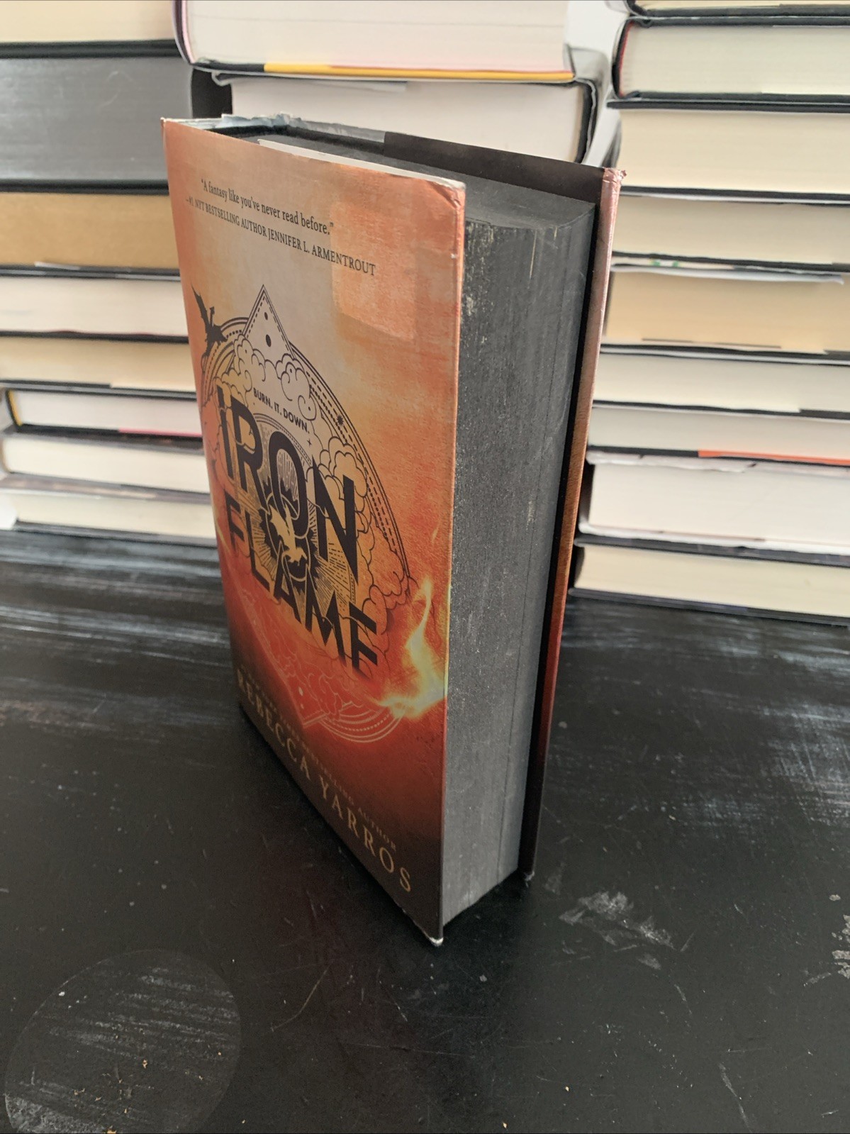 Iron Flame by Rebecca Yarros (2023, Hardcover) 1st/1st Edition Sprayed Edges
